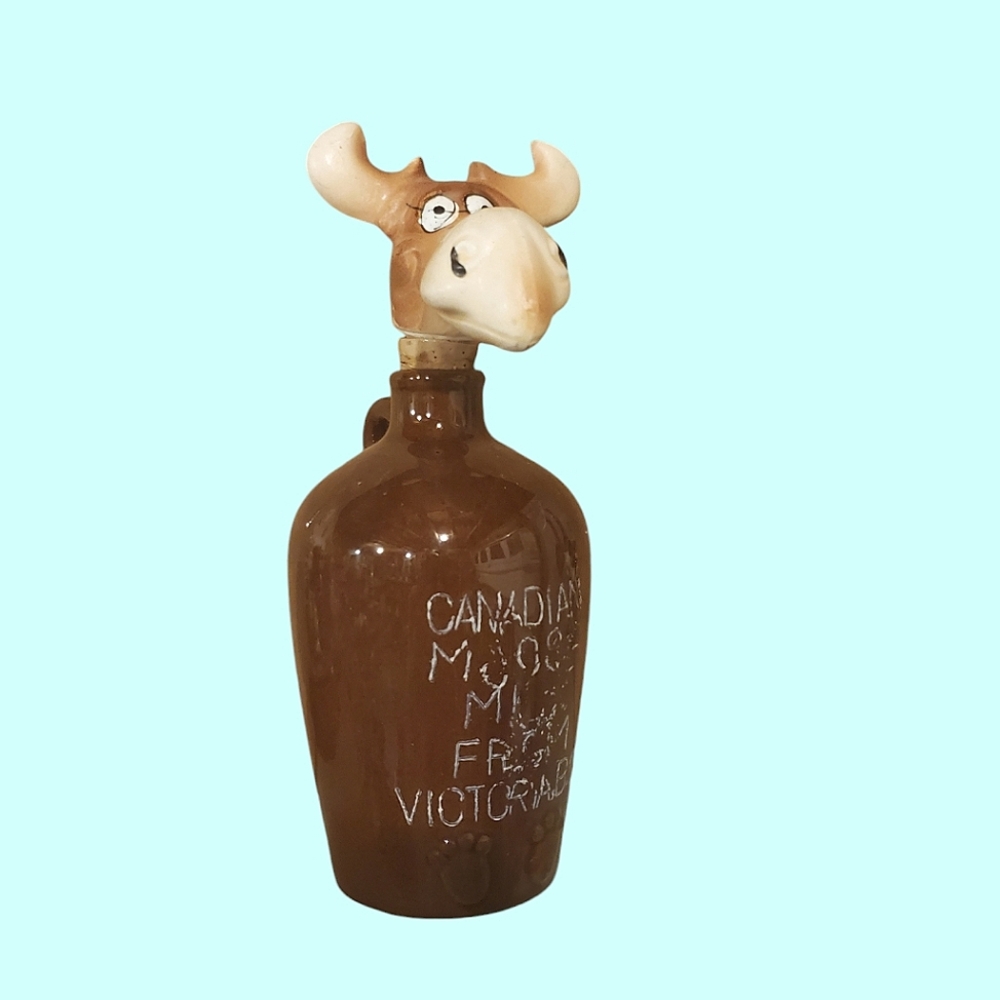 Vintage ceramic moose milk jug